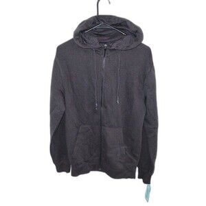 Women's MTA Sport Full Zip Hoodie Sweater Black Small